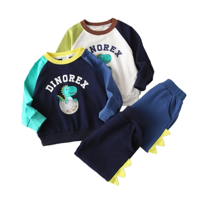 

Cute Boys Clothes Sets Kids Sweatshirts + Pants Fall Spring Children's Outfits Tops and Trousers