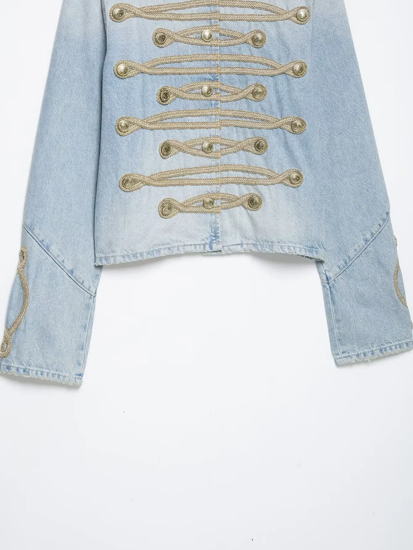 KONDALA Damen Elegante Schicke Jeansjacke Vintage Seilknöpfe Cowboy-Jacke Neu 2026 Frühherbst Trendige Street Boho Party-Jacke – Detail 5