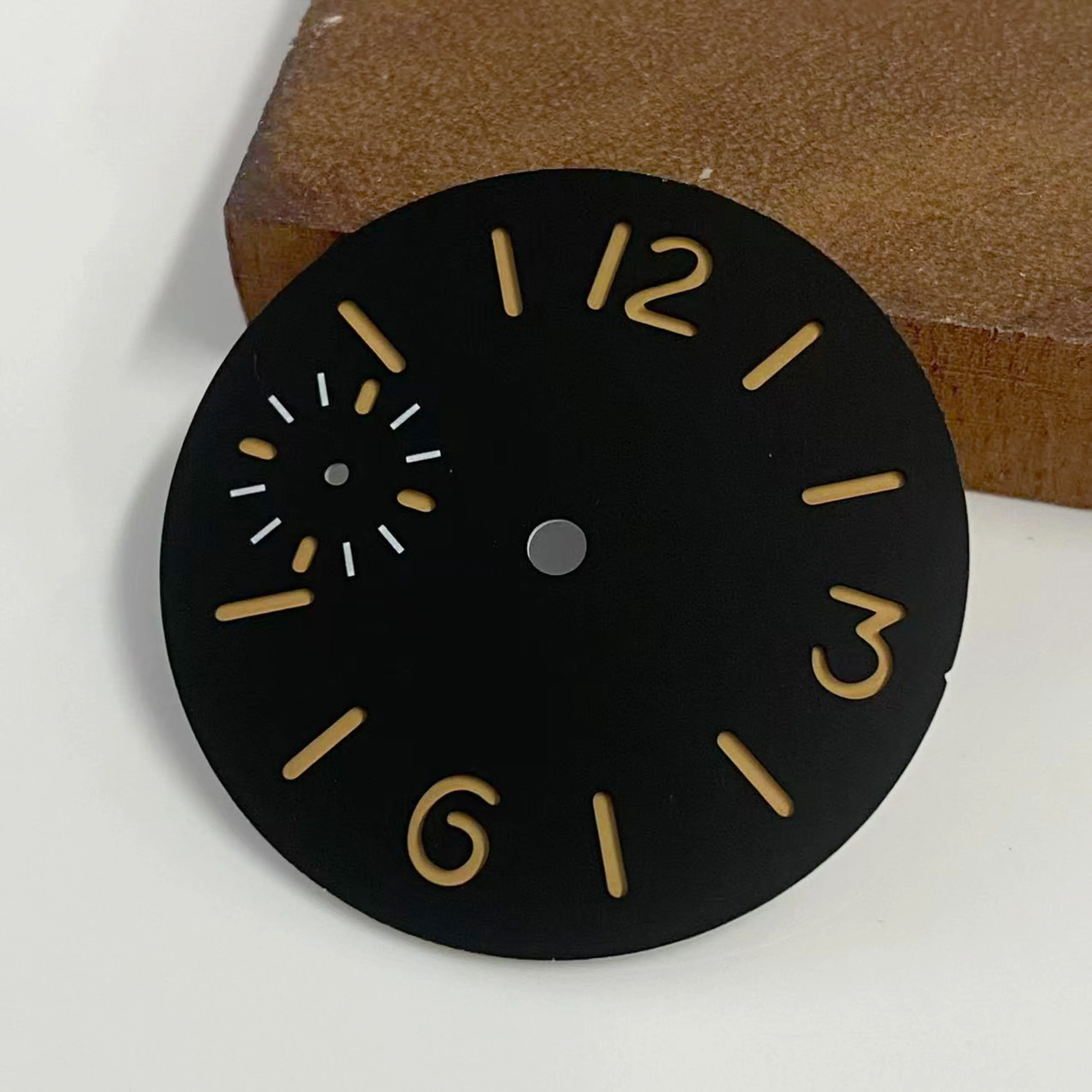 أسود 34.5 مللي متر/36 مللي متر الطلب ساعة الوجه الأخضر مضيئة ل ETA6497/ ST3600 حركة اكسسوارات تعديل استبدال ساعة الطلب ﻿