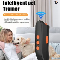 Strumento anti-piga ad ultrasuoni, trainer anti-piga a LED, ricaricabile, portatile, per animali domestici, gatti