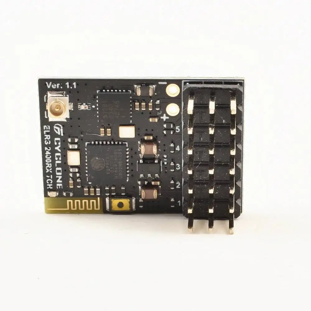 

CYCLONE ELRS 2.4Ghz PWM 7CH CRSF Receiver Support ELRS 3.2 PWM/CRSF Protocol Copper Pipe Antenna For RC FPV Drone Airplane
