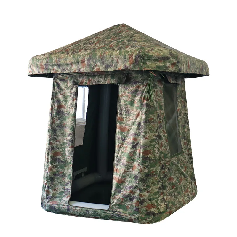 Single outdoor sentry tent on duty Inflatable sentry tent Simple single soldier tent Sunshade, rainproof and fireproof