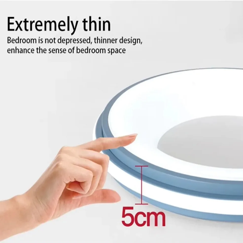 Nordic LED Ceiling Light Macaron Circular Color Modern Ceiling Lamp Balcony Bedroom Study Room Aisles Home Lighting AC 220V