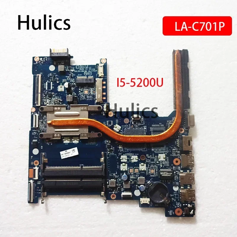 Hulics Used AHL50 ABL52 LA-C701P I5-5200U Mainboard For HP 15-AC 250 G4 Laptop Motherboard 830209-001 830209-501 830209-601