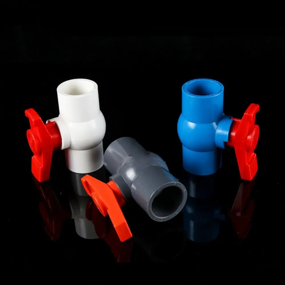 PVC Water Supply Ball Valve Corrosion Resistance High Temperature Resistance Valve Switch Thicked Cold-resistant Pipe Connectors