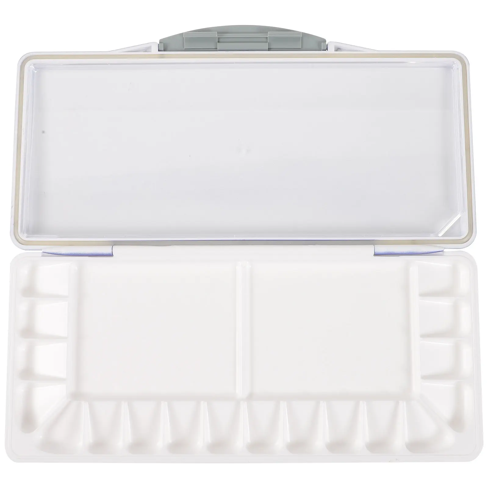 Plastic Watercolor Pigment Box Reusable Mixing Tray Lightweight Easy Wash Portable Art Paint Case for Acrylic Watercolor Oil