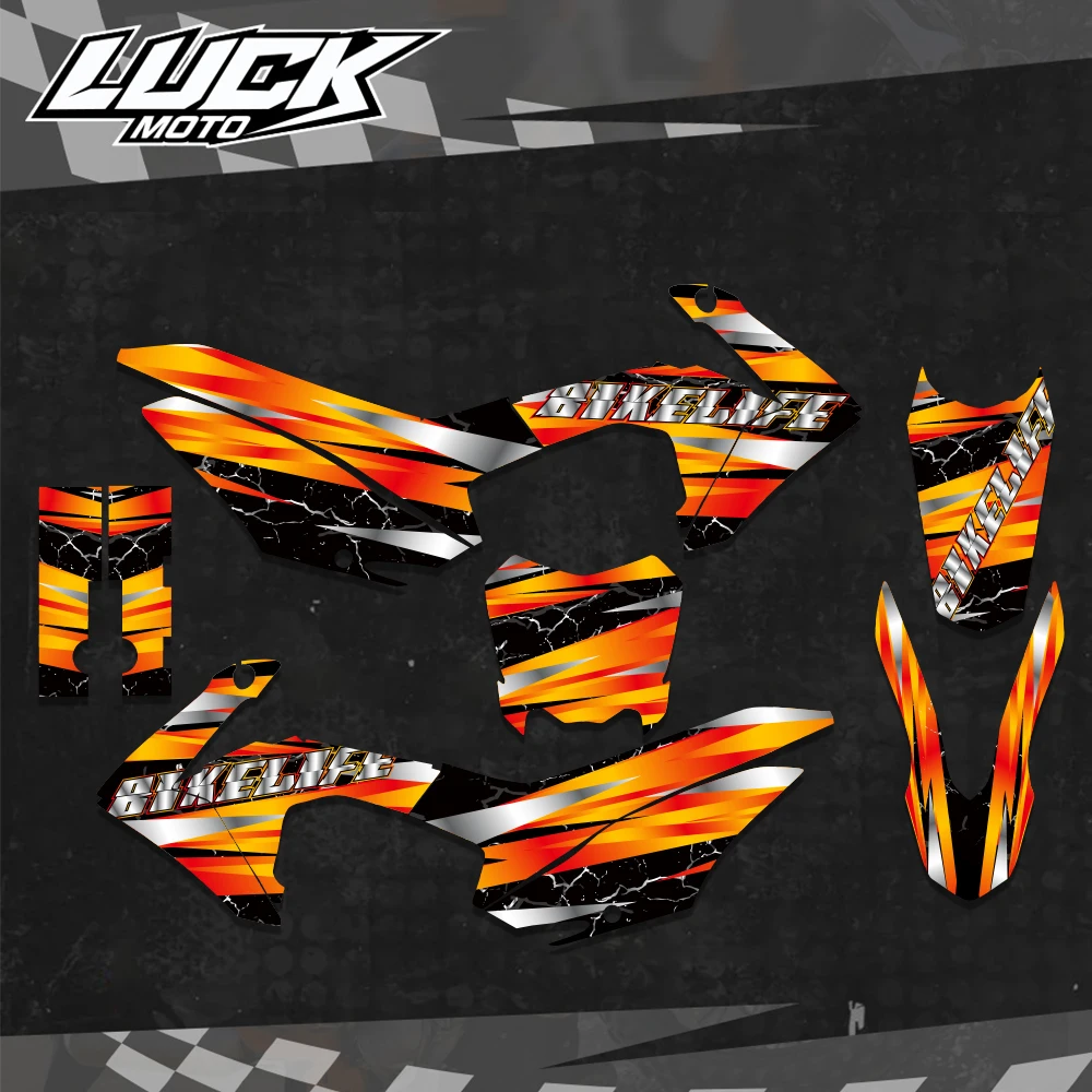 Kits de pegatinas con gráficos de fondo para HONDA CRF 125F CRF 125 F CRF125F 2013 2014 2015 2016 2017 2018