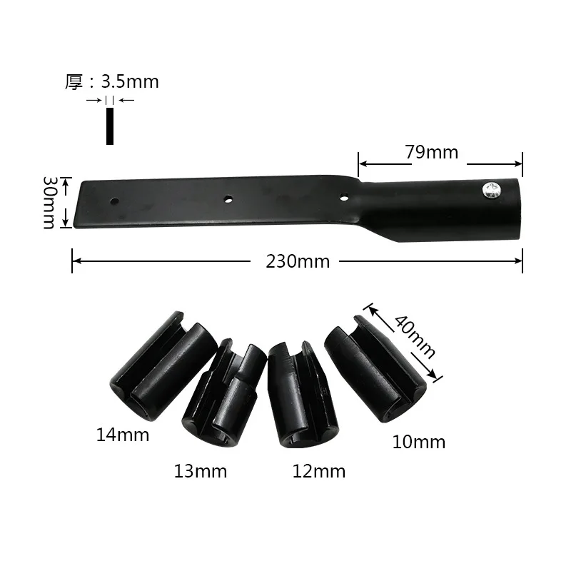 5-piece set 10mm 12mm 13mm 14mm Ceiling wrench boom screw wire   quick socket  tool