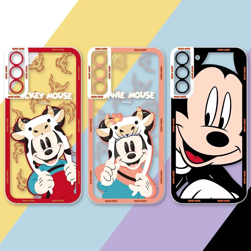 M-Mickey Mouse Minnie Phone Case For Samsung Galaxy S24 S23 S22 S21 S20 FE Ultra S11 S10 Note 20 10 Ultra Plus Pro Lite 5G Cover