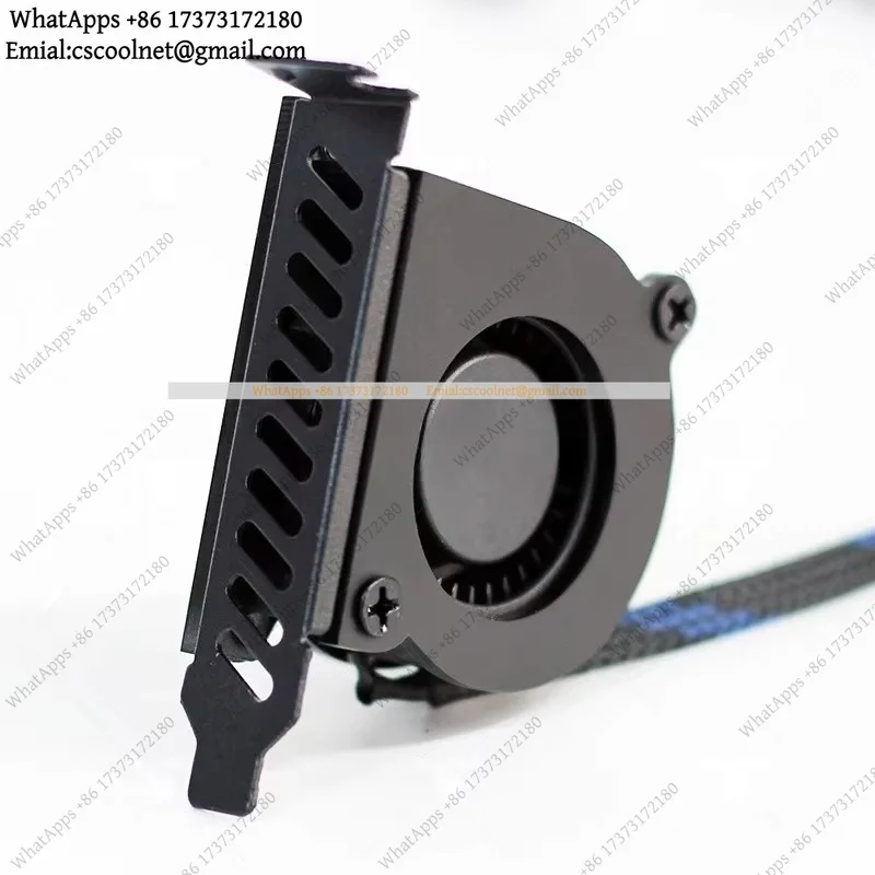 PCI Half-height Chassis Exhaust Fan Small Turbine Cooling Fan for Graphics Card Hardware Accessories