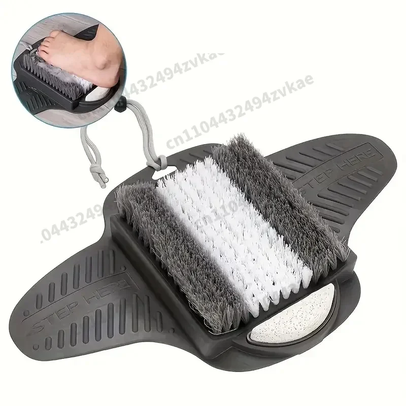 Lazy Feet Washing Brush Exfoliating Foot Rubbing Board Soft Fur Foot Cleaning Brush With Suction Cup Massage Brush
