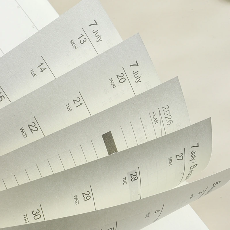 2026 يوميًا/أسبوعيًا/مخططًا شهريًا لمخطط دفتر اليومية المجلس لخطط التقويم الجلدي للطلاب العاملين في مكتب العمال والكاتب