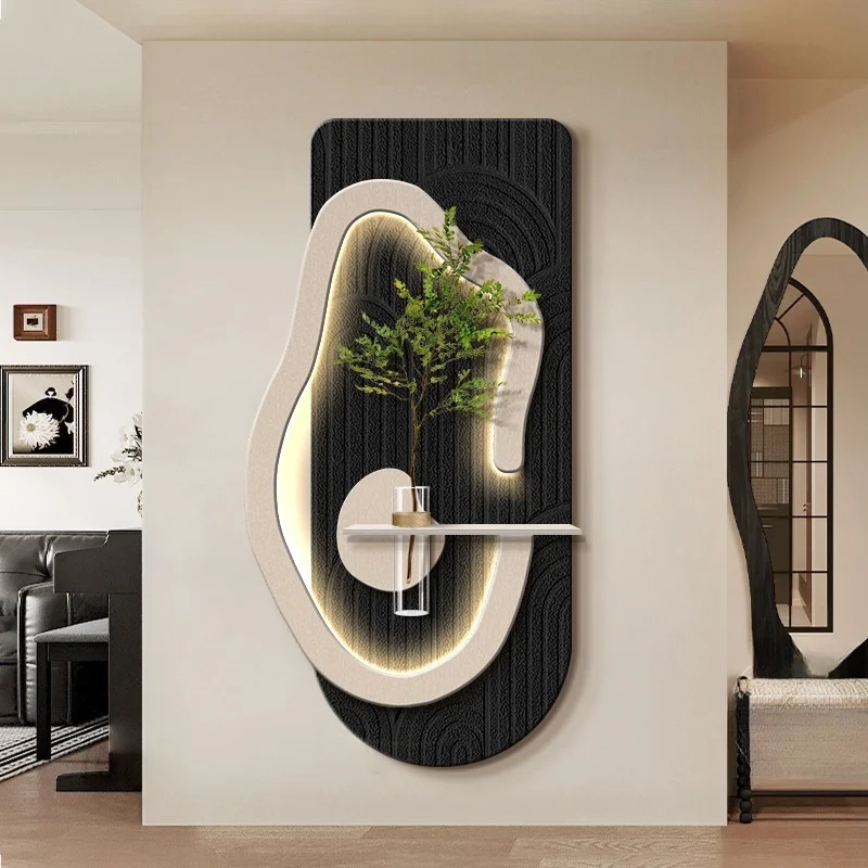 Middle Ancient Style Three-Dimensional Decorative Paintings Hydroponics Green Plants Aisle Hanging Paintingsa Living Room Lights