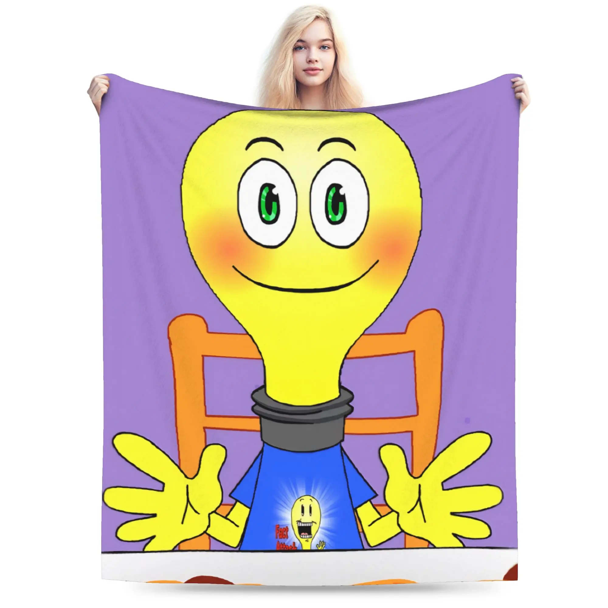 Super Soft F-Fact A-Attack Adventures Blanket Premium Flannel Fleece Lightweight  Bed Blanket Super Cozy Blankets All Season Use