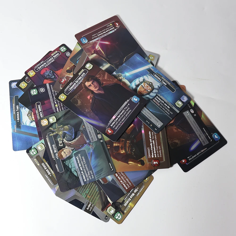 

Star Wars Showcase FOIL Proxy Cards For Entertainment Games LEADER UNIT Double-sided pattern Used For Collection Card Toys Gift