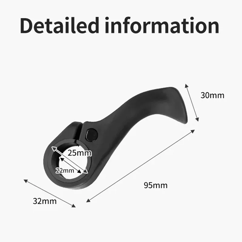 مقابض إبهام الدراجة الجبلية، ملحق مقود مريح FRP خفيف الوزن لتخفيف التعب وركوب الدراجات الهوائية #2