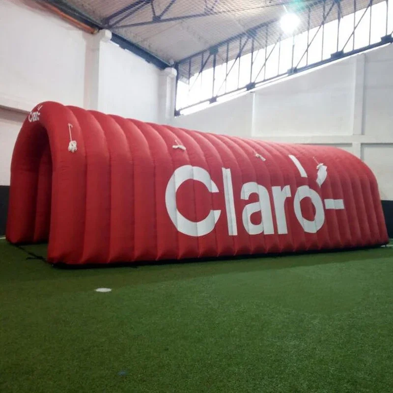 Customized Size Inflatable Tunnel Tent And Color Arch Styled Black Sports Entrance With Blower For Nightclub Stage Event