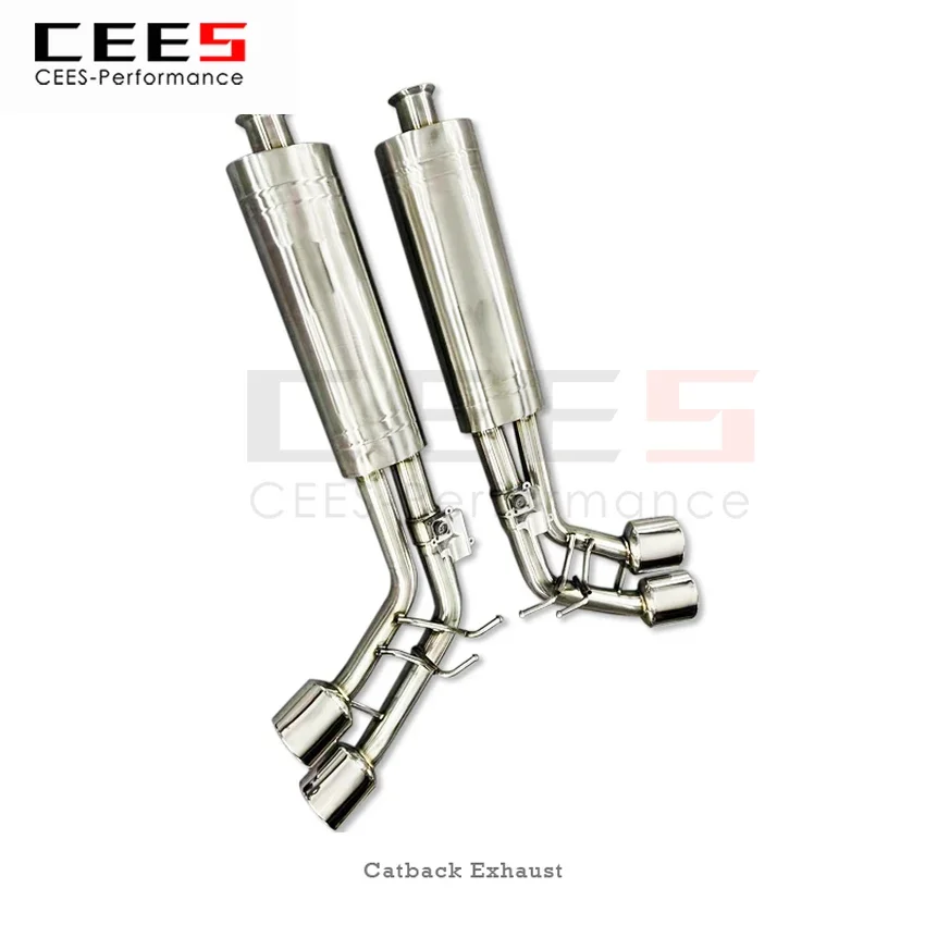 CEES Exhaust System For Mercedes-Benz G500 G63 W464 4.0T Stainless Steel Valve Muffler Catback Escape Tubo Escape Coche Car Part