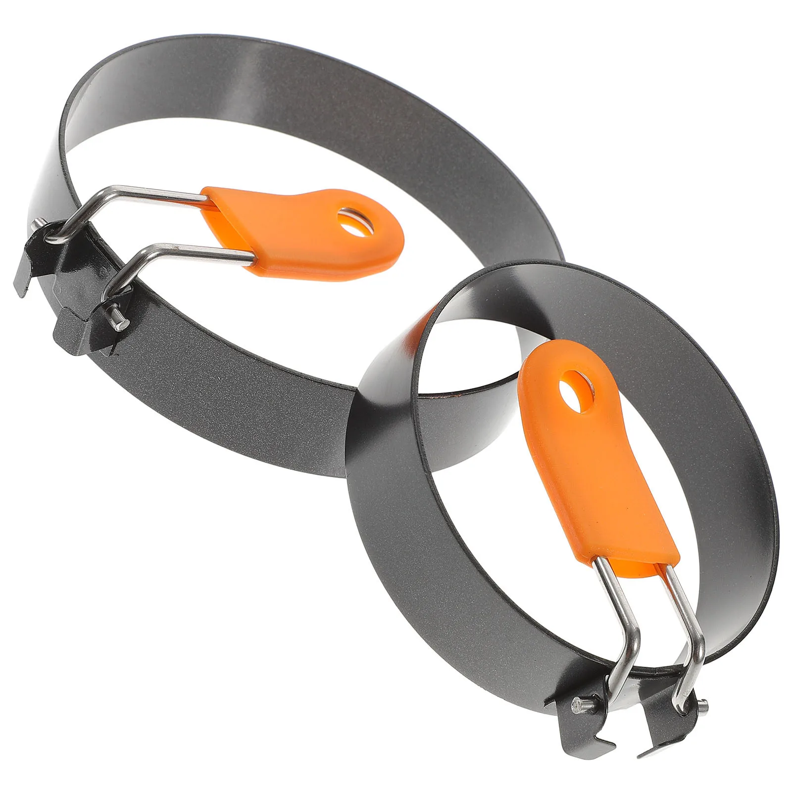 قالب فطيرة 2 قطعة حلقة بيضة مستديرة غير لاصقة لقلي عجة الطبخ اكسسوارات المطبخ ساندويتش الكعك مجموعة أدوات ذاتية الصنع #3