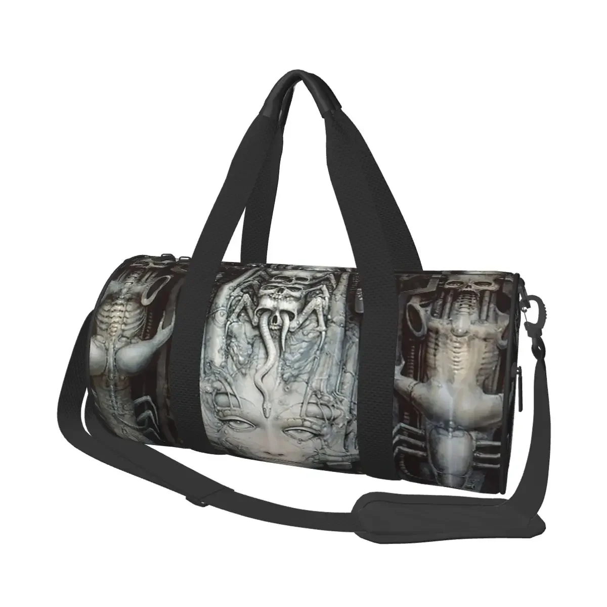 

Hr Giger Li Painting Large Duffle Gym Bag Waterproof Duffle Travel Bags Handbags Fitness bag