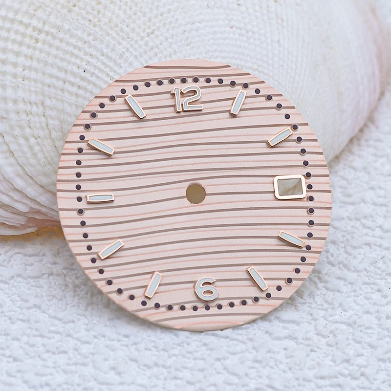 NH35 Dail 28.5mm Dail with Digital Scale Line Fit NH35 7S26 Movement Turtle Abalone SKX007 SKX009 SKX011 SKX173 SRPD Man Watch