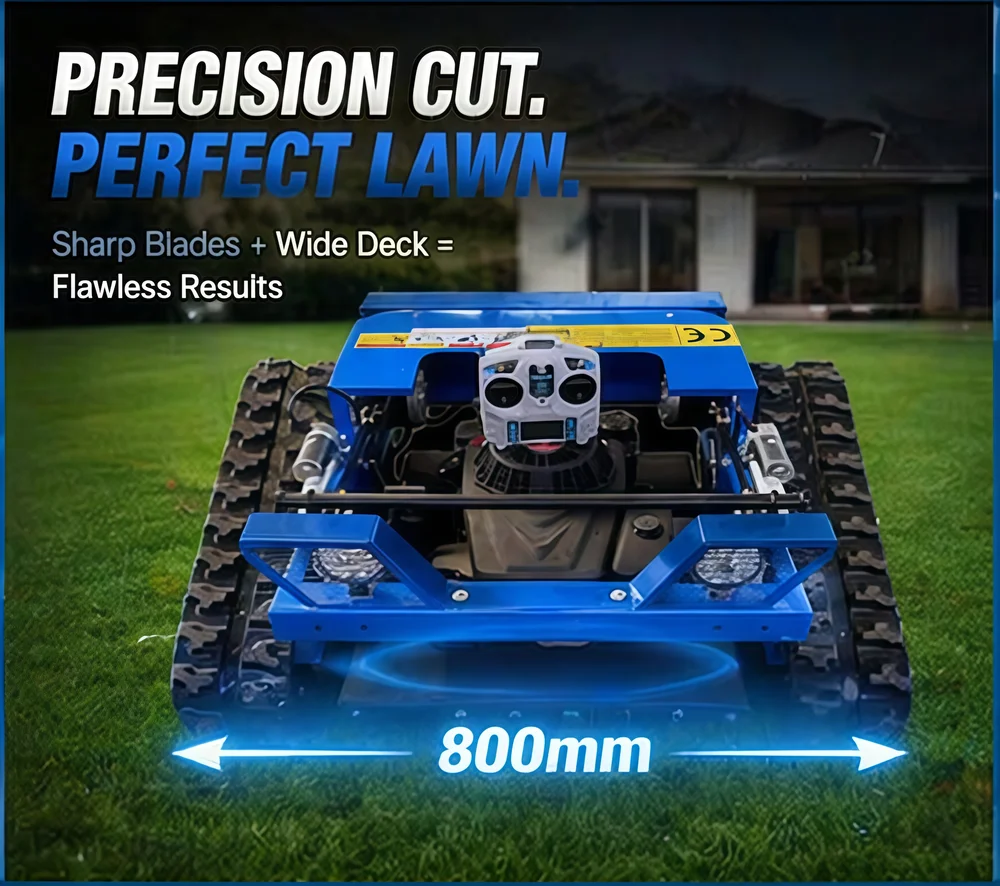 

Smooth Handling Remote Control Lawn Mower Customizable Product for Dense Brush Thick Grass Stable Performance for Outdoor Use