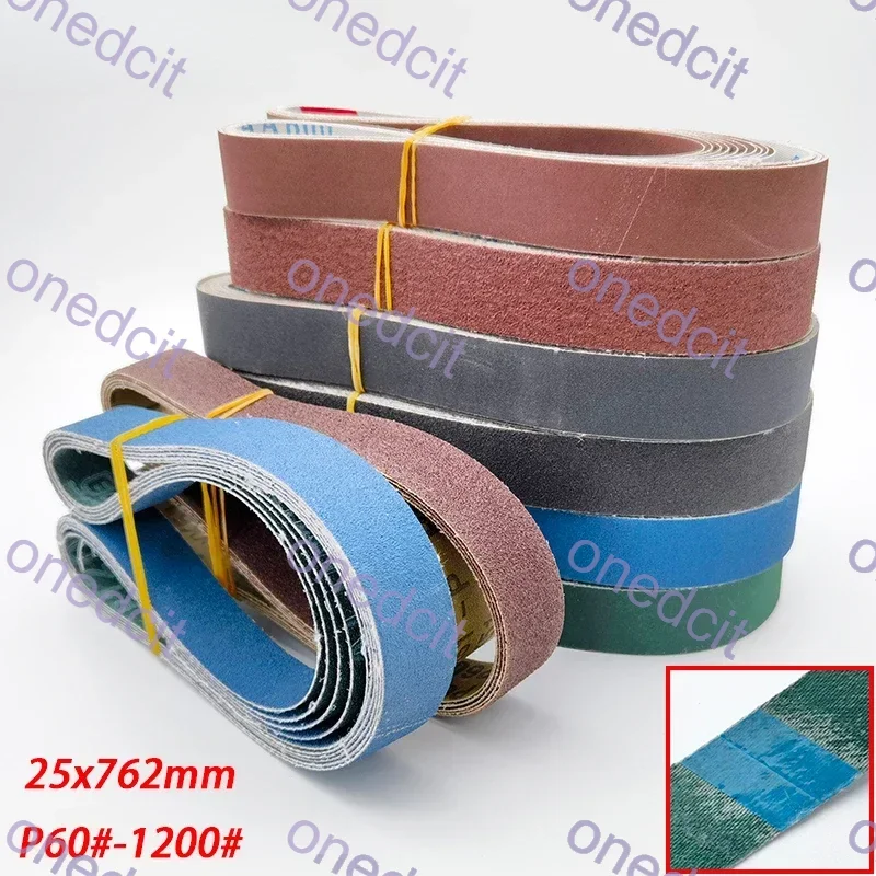 5Pcs 25x762mm Sanding Belt Polishing Metal, Wood. 25mm Abrasive Belt 762mm Sanding Screen 1