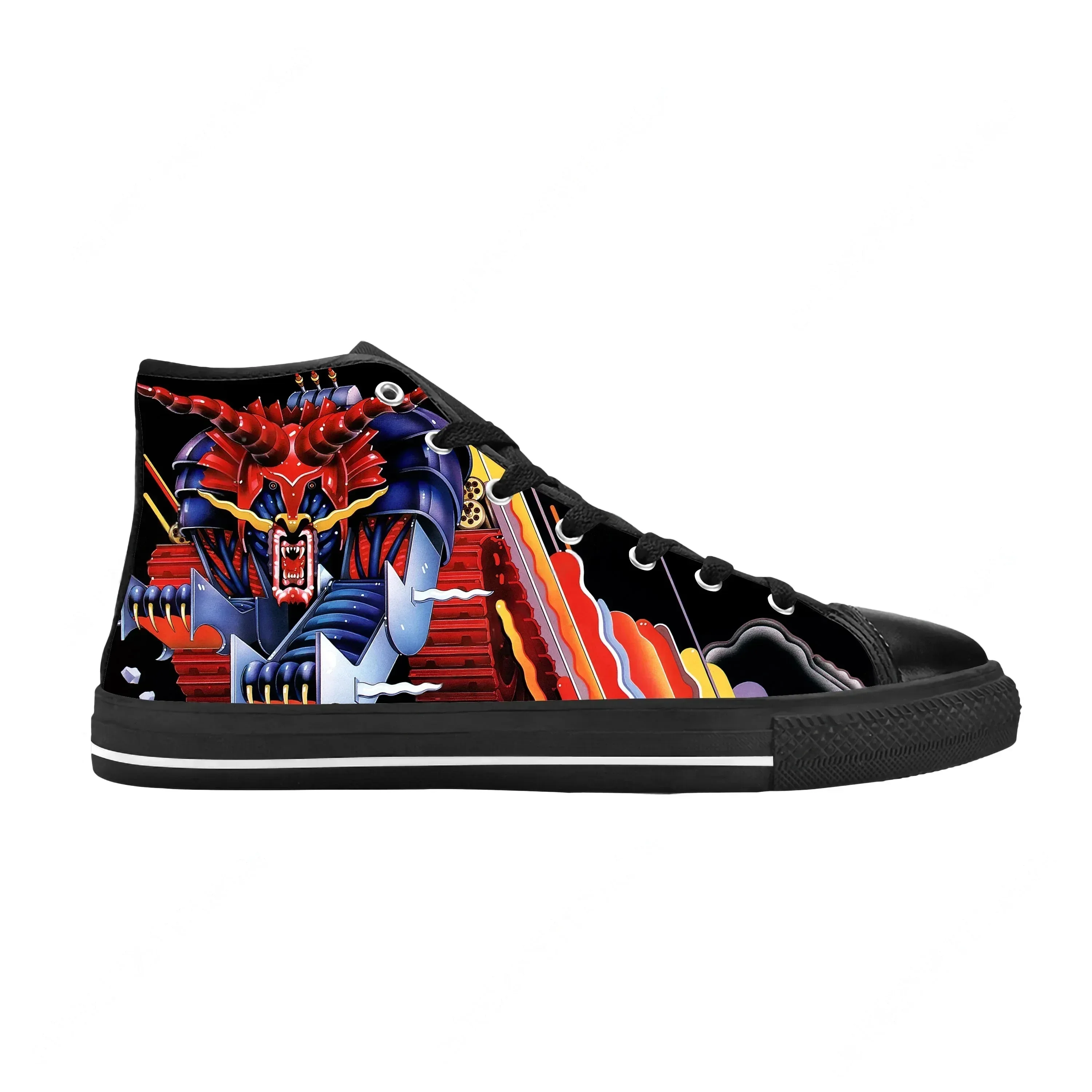 Judas Priest Heavy Metal Rock N Roll Band Hip Hop Casual Cloth Shoes High Top Comfortable Breathable 3D Print Men Women Sneakers