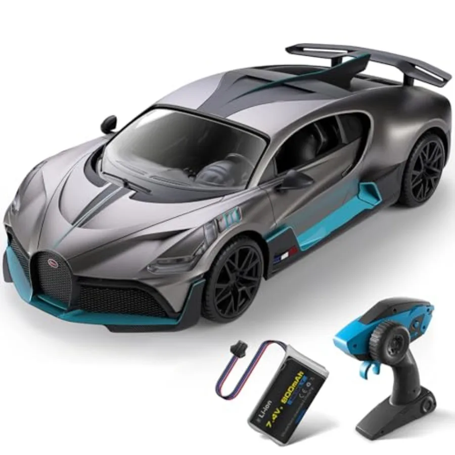 

1/12 Scale Remote Control Car Bugatti Divo 12Km/h 2.4Ghz Rc Cars 7.4V 900mAh with Headlight for Adults Boys Girls Age 6-12 Year