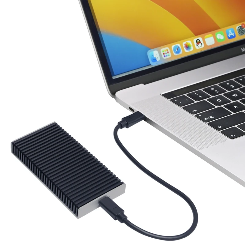 Nueva carcasa USB4.0 40Gbps NVME SSD carcasa de aluminio compatible con Thunderbolt 5/4/3 USB3.2/3.1/3.0 para 2230 2242 2260 2280 M.2 NVME SSD