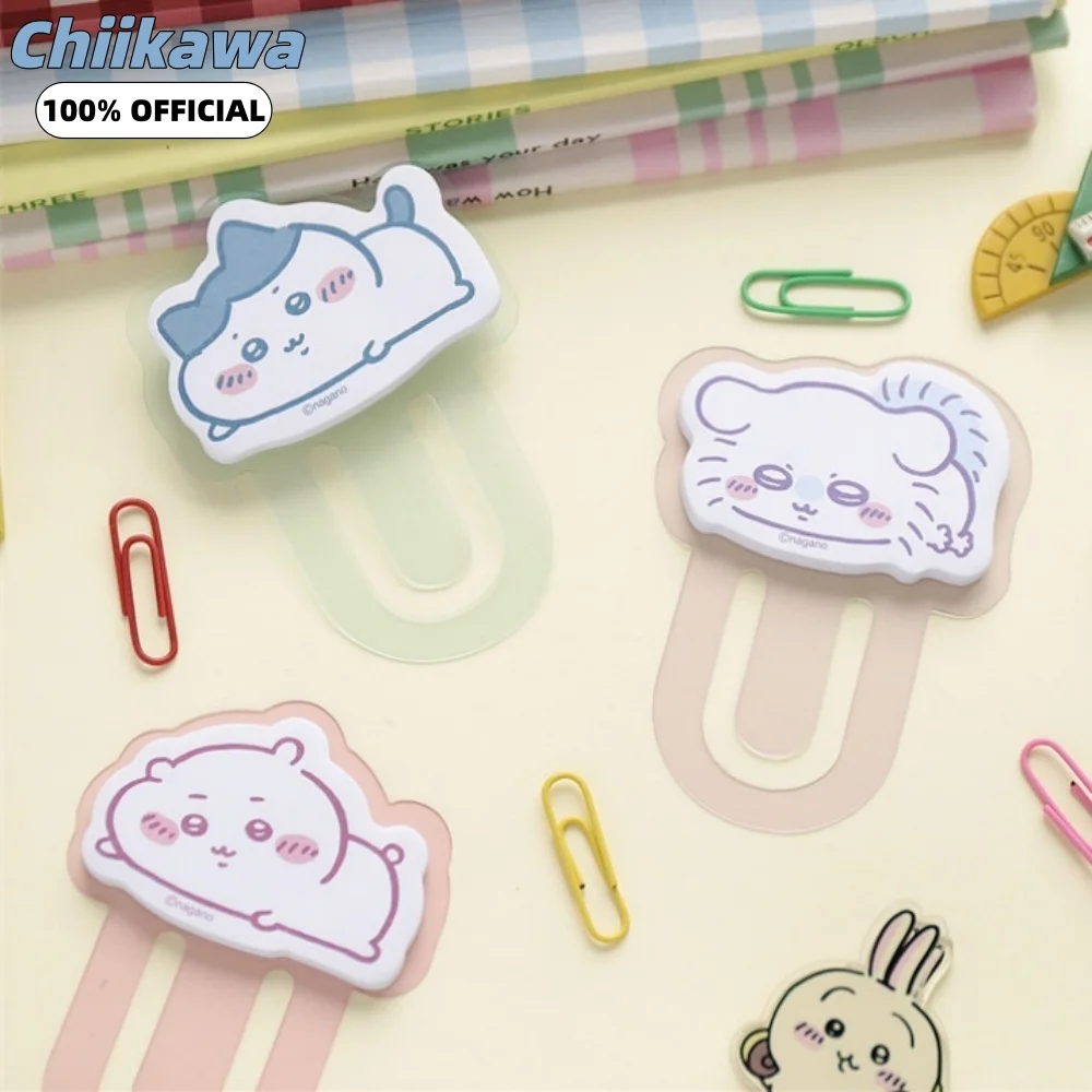 Genuine Chiikawa Bookmark Sticky Notes Hachiware Usagi Self-Adhesive Memo Tabs For Textbooks Notebooks Office Document Marking