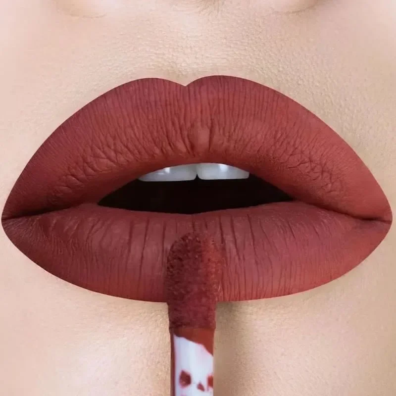 Waterproof Nude Lip Gloss 6 Colors Matte Liquid Lipstick Non-stick Cup Lasting Velvet Sexy Red Lip Tint Lips Makeup Cosmetics