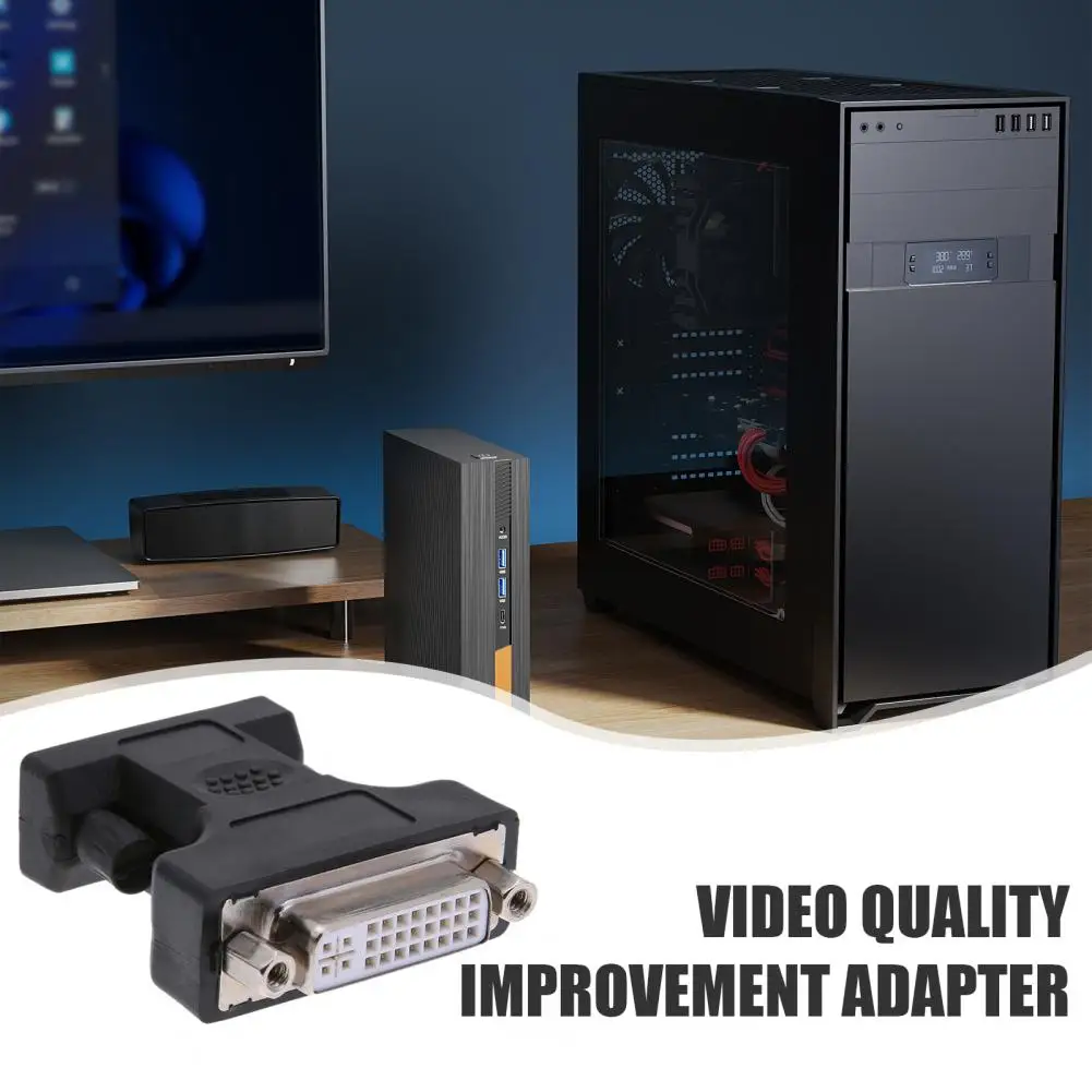Dvi Female Adapter Dvi to Vga Adapter 24 Plus 5 Pin Dvi Female to 15-pin Vga Male Cable Converter for Monitor Computer High