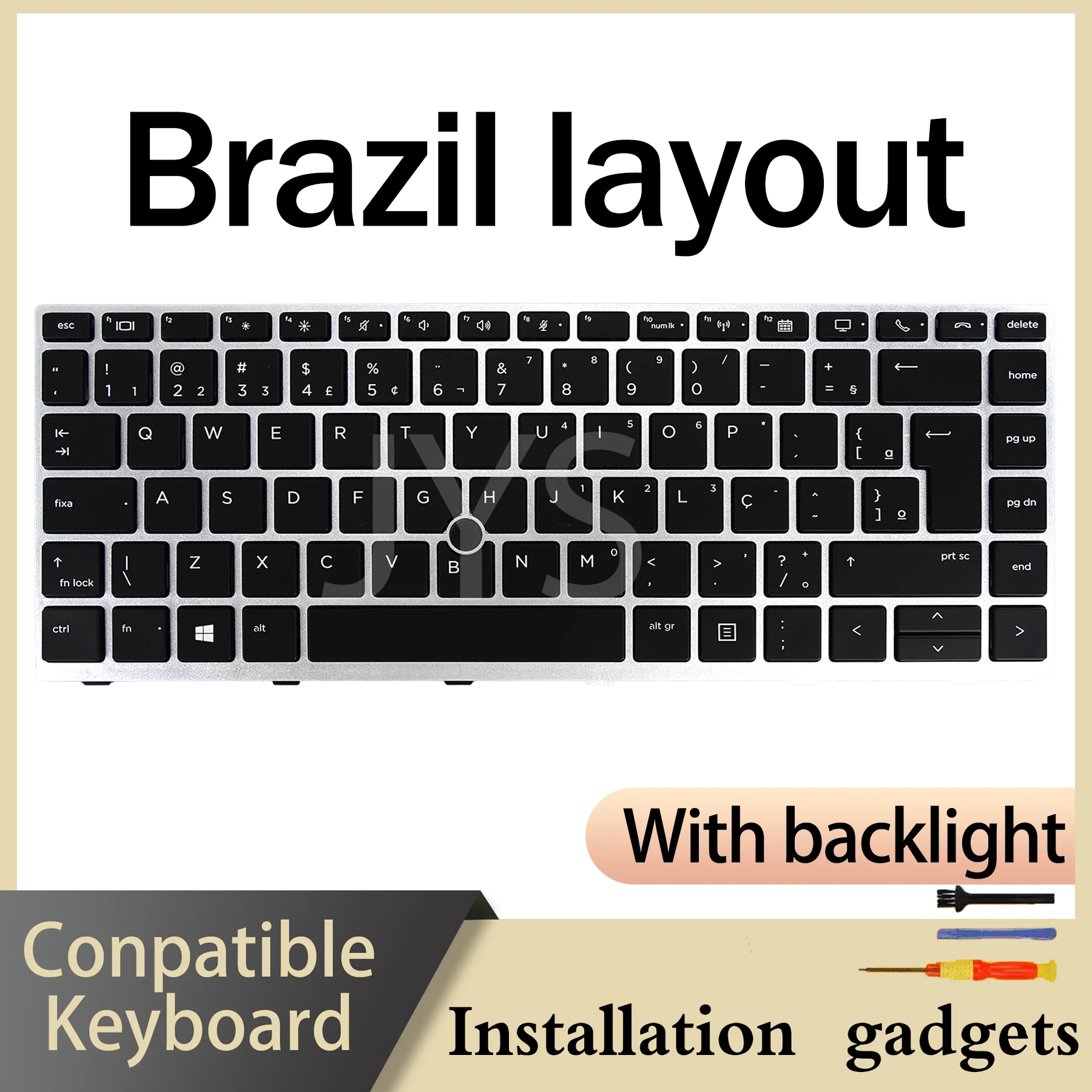 For HP EliteBook 840 G5/840 G6/846 G5/745 G5/645 G6/ZBook 14u G5 Backlit Keyboard Latin Spanish Portuguese Hungarian Brazil