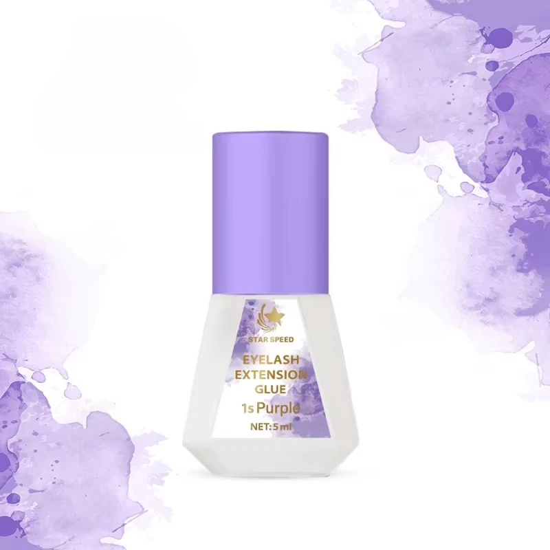 

5Pcs/10pcs Violet eyelash glue one second fast drying long lasting eyelash extension glue wholesale