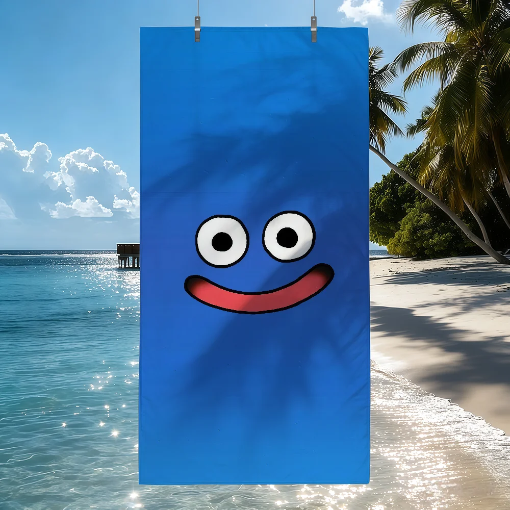 Cartoon Slime Dragon Quest Game Towel Soft Pool Gift For Travel Gym Shower Camping Quick Dry Sports Beach Towels
