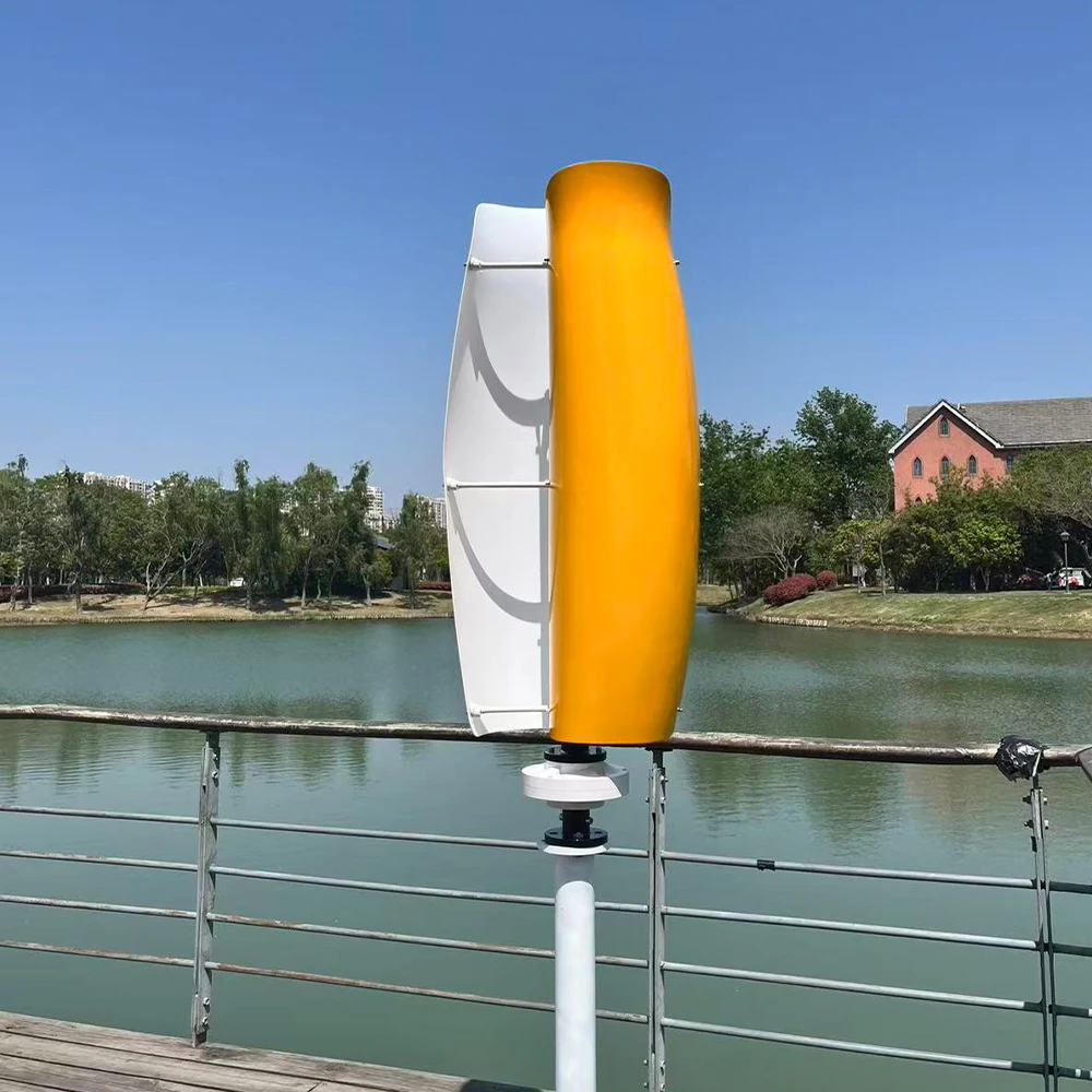 12V-48V 10KW Vertical Axis Wind Turbine Alternative Energy Generator AC Output Household Complete Kit with Off grid Inverter