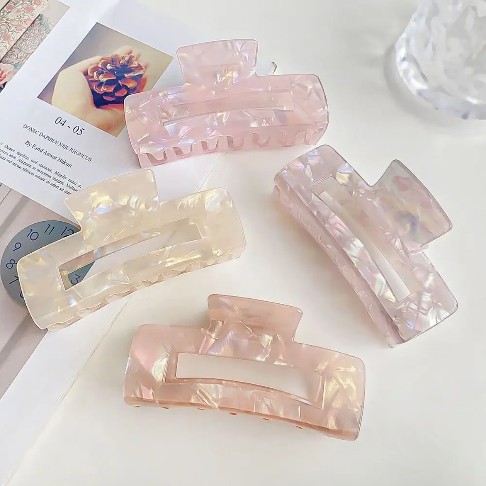 

Shark Clip Acetate Hair Clips Illusory Color Korean Style Acetic Acid Barrettes Hair Grab Clip High Ponytail Clip