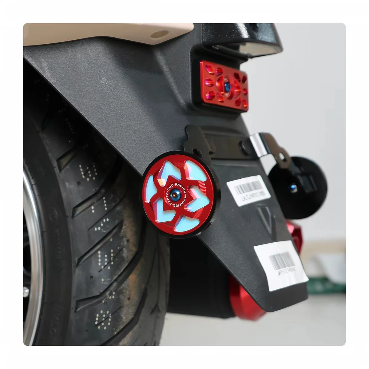 Night Driving Warning Reflector Safety Reflective Plate Decor FIT For SYM FIDDLE 50 2016-2023
