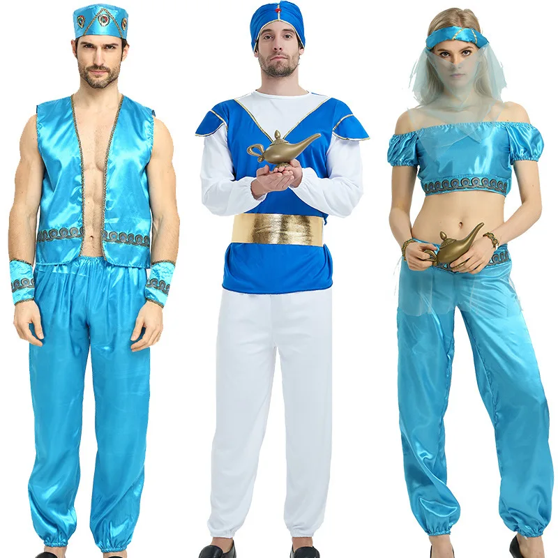 2025 New loween Arabic Costume Festival Par Adult Aladdin Lamp Jasmine Women's Ethnic Stage Clothing Traditional Chinese...
