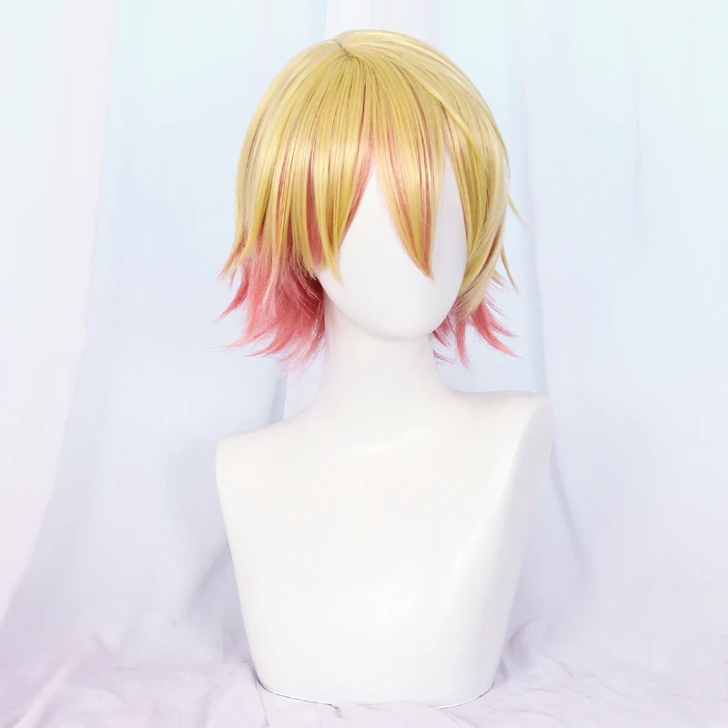 Projekt Sekai kolorowe etap Feat Tenma Tsukasa Anime dostosuj Cosplay buty buty Tenma Tsukasa blond pomarańczowy Mix peruka do Cosplay