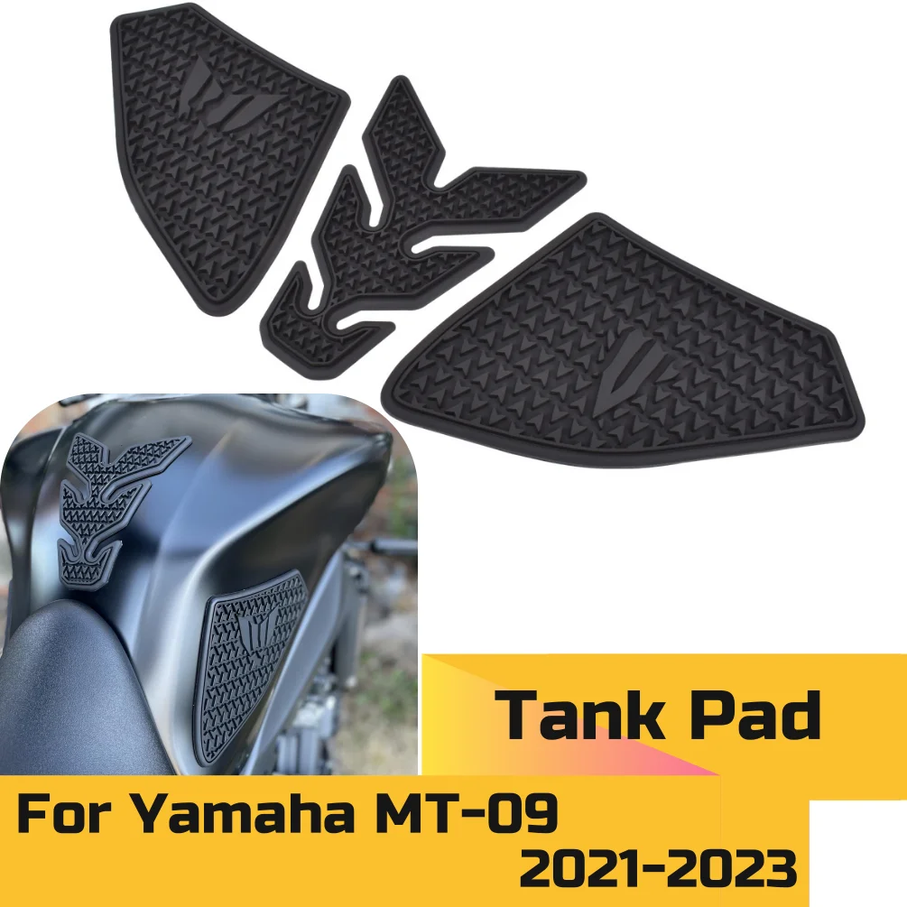 For MT 09 Fuel Tank Stickers Pad For Yamaha MT-09 2021 2022 2023 MT09 Motorcycle Anti-slip Side Protection Sticker Traction Pads