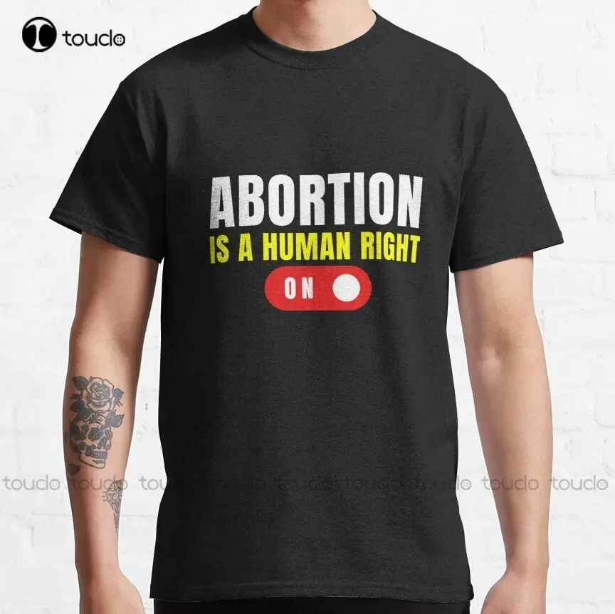 I Will Aid And Abet Abortion Is A Human Right Classic T-Shirt Black Mens Tshirt Cotton Outdoor Simple Vintag Casual Tee Shirts