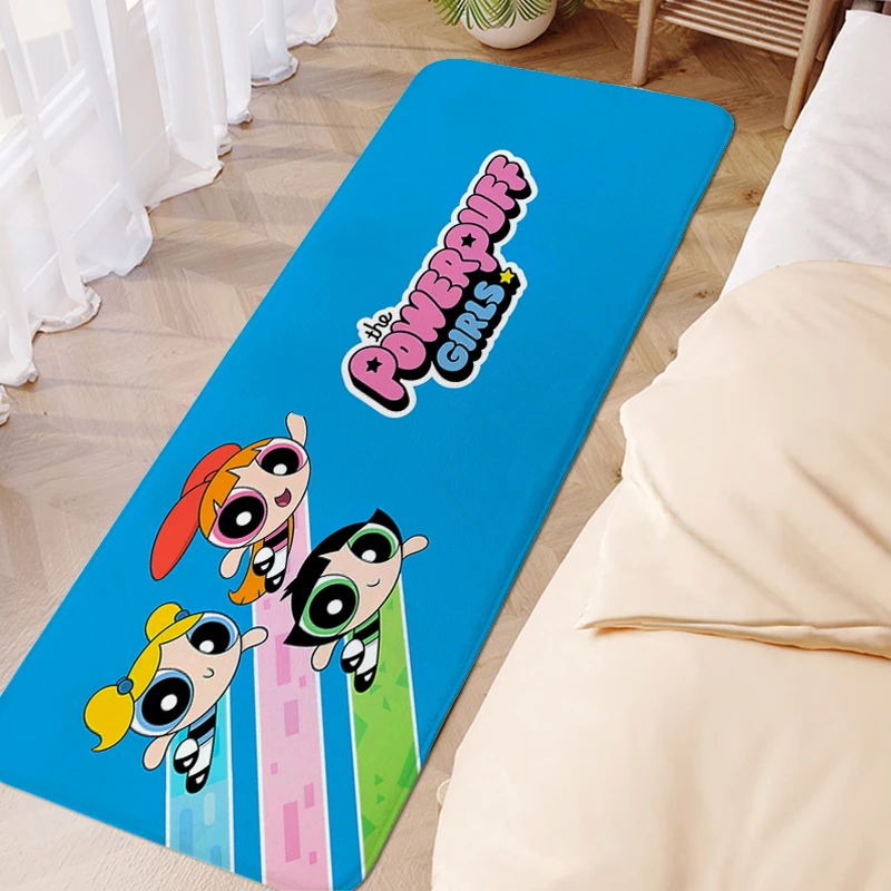 Kitchen Treadmill Rugs A-The Powerpuff Girlss Home Decorations Rug Sleeping Room Rugs Door Entrance Carpet Bathroom Mat Foot