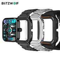 IN STOCK BlitzWolf BW-GTC3 1.99 inch HD Screen Dual bluetooth Heart Rate Blood Pressure SpO2 Health Monitoring Smart Watch