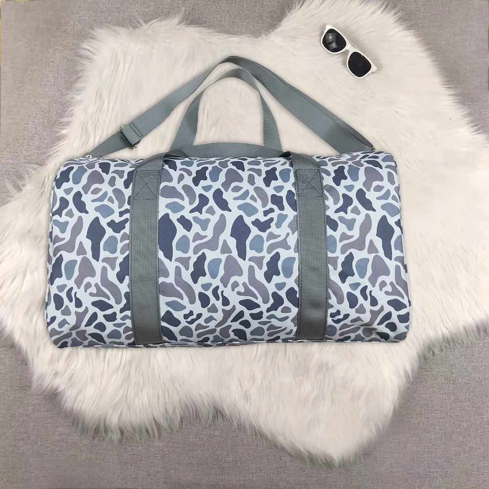 

8.27 Young Adult Grey Camo Tree Branches Gym Bags 18.5*11.2*7.9 inches