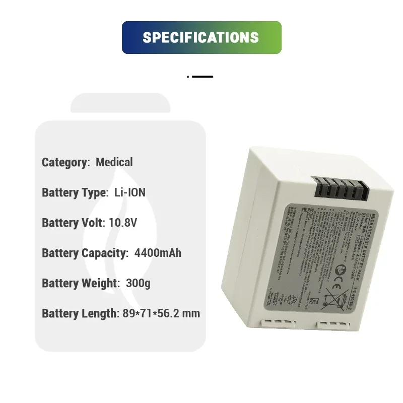 Li-ion 10.8V 4400mAh Rechargeable M-BPL-1 31CR18/65-2 M6044-1 M6044-2 Lithium Medical Oximeter Battery For Nellcor Libra PM100N