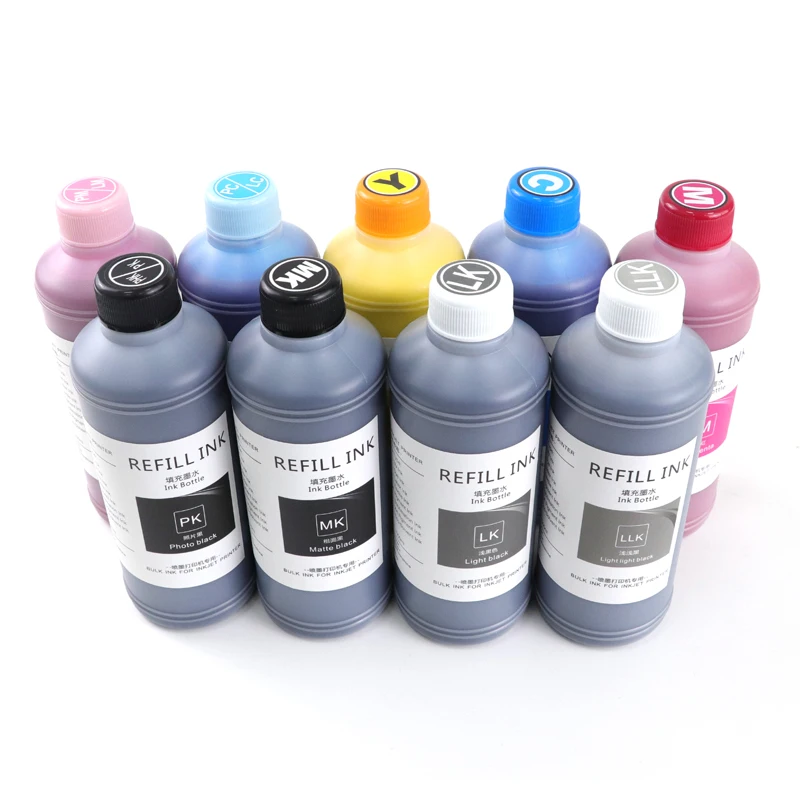 500ML Pigment ink P6000 P7000 P8000 P9000 9890 7908 9908 4880 4800 7800 7880 9880 9800 Refill Ink Compatible for Epson Printer
