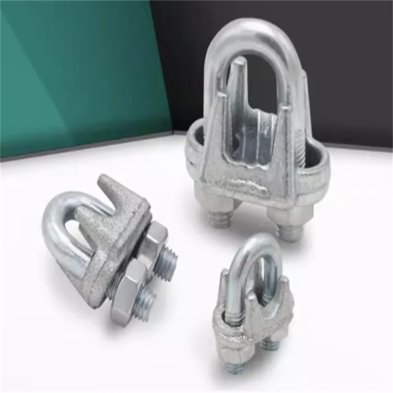 Crane Steel Wire Rope U-shaped Galvanized Clamp Head Fastener 6mm/8mm/10mm/12mm/15mm/18mm