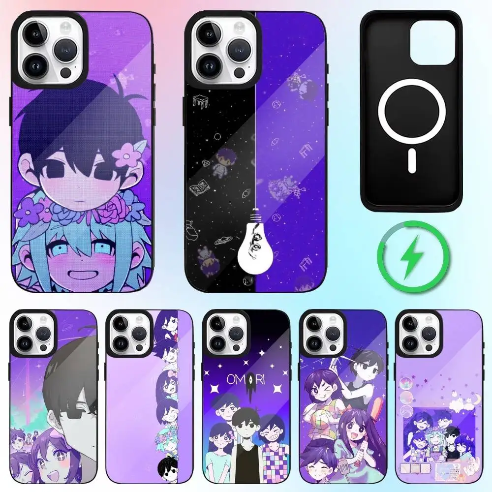

N-New G-Game O-Omori Phone Case For iPhone17,16,15,14,13,12,11 Plus,Pro Max Magnetic For Magsafe Wireless Charging